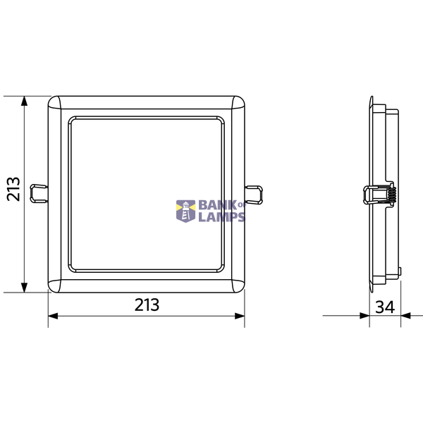 LEDDownlightRc-Sl-E Sq200-24W-4000-WH image 4