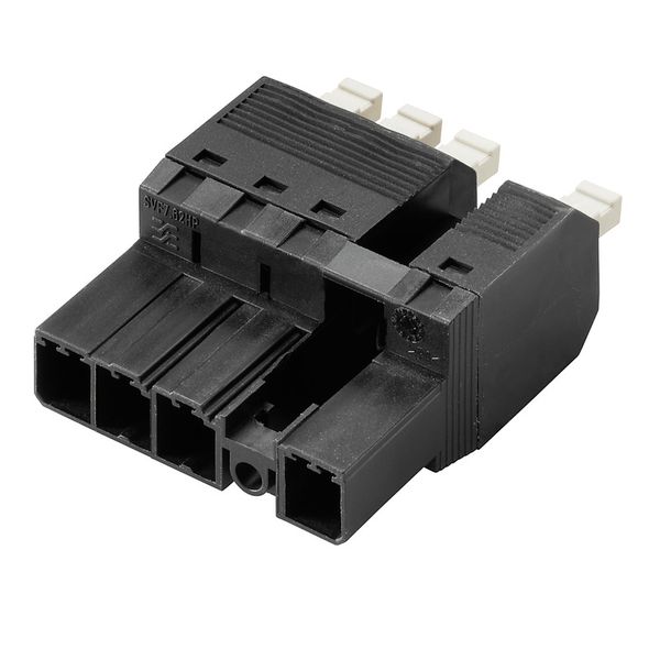 PCB plug-in connector, male plug, 7.62 mm, Number of poles: 5, 180°, PUSH IN with actuator, Clamping range, max. : 6 mm², Box image 1