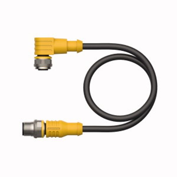 Actuator and Sensor Cable, PUR Extension Cable   WKC4.4T-0.6-RSC4.4T/TXL3013 image 1