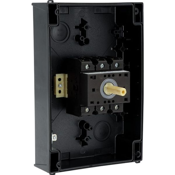 P3-63/I4/SVB-SW Main switch, P3, 63 A, surface mounting, 3 pole, STOP function, With black rotary handle and locking ring, Lockable in the 0 (Off) position image 12