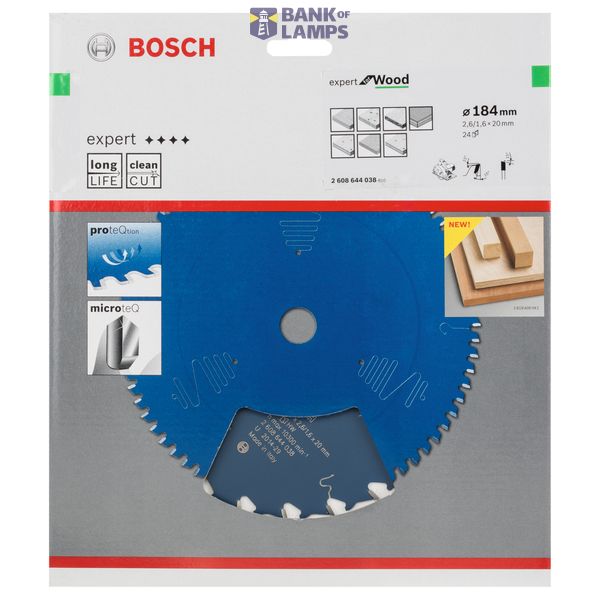 Circular saw blade Expert for Wood 184 x 20 x 2,6 mm, 24 image 2