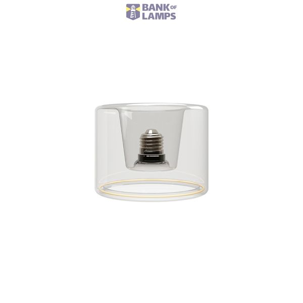 LED Clear Light Bulb Ghost Line Recessed Donut 120x90 6W 500Lm E27 2200K Dimmable - G03 image 1