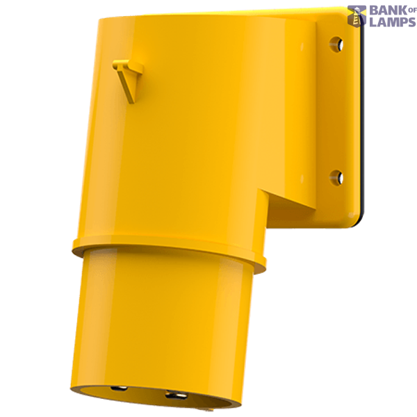 Panel mounted inlet, 32A3p 4h110V,  IP44 image 1
