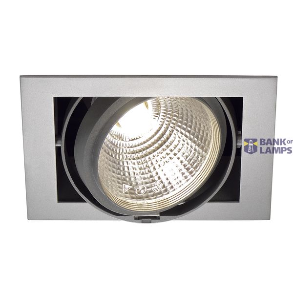 SQUARE DL 195 recessed downlight, silvergrey, G12, max. 70W image 1