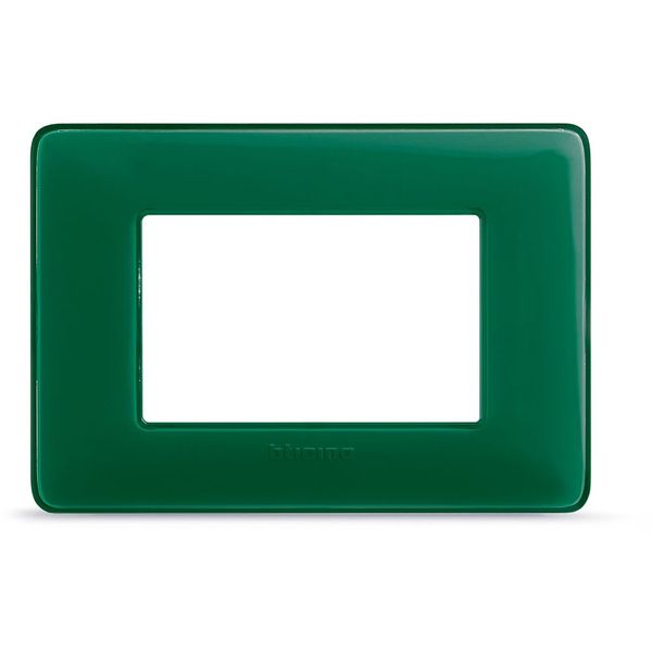 Cover plate Matix 3-module Emerald image 1