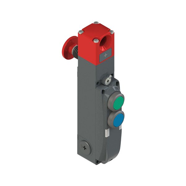 NG series safety switch with lock and integrated control devices, with actuator image 1