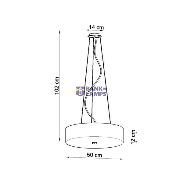 CHANDELIER SCALE 50 BLACK E27 5X60W IP20 image 5
