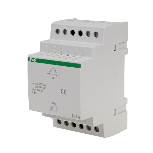 24V impulse stabilizer ZI-14 24V-28V AC / 28V-37V DC 3A image 1