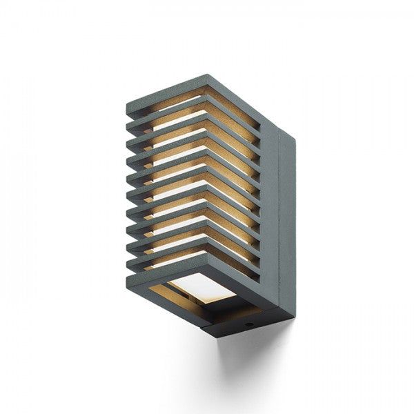CLAIRE RC wall anthracite grey frosted acrylic 230V LED 6W IP54 3000K image 1