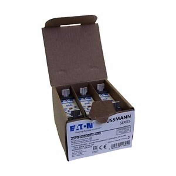 Fuse-link, LV, 25 A, AC 400 V, NH000, gL/gG, IEC, dual indicator, insulated gripping lugs image 4