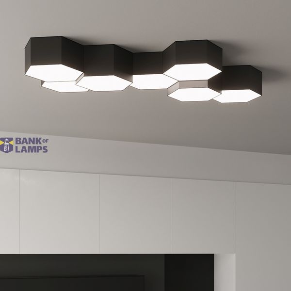 CEILING LAMP SUNDE 15 BLACK E27 2X60W IP20 image 5