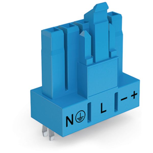Socket for PCBs straight 5-pole blue image 2