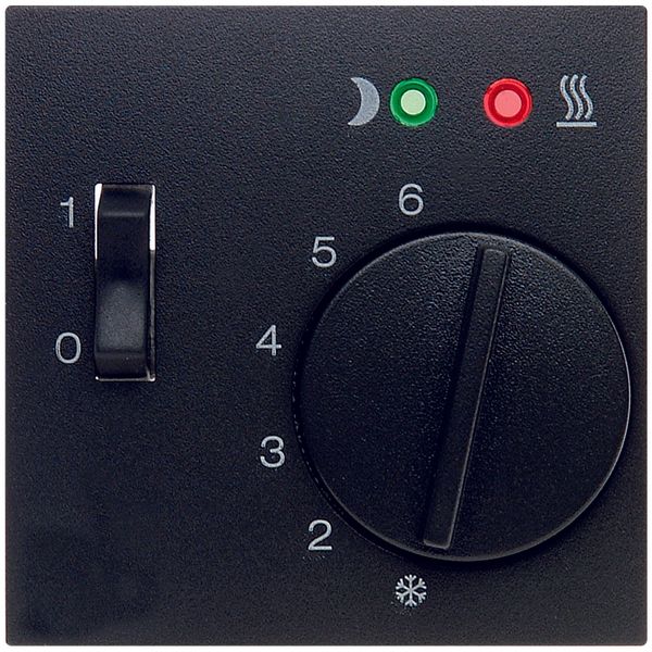 Floor thermostat, with centre plate, inclusive sensor B.x anthracite,  image 2