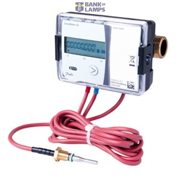 Energy meters, SonoMeter 30, 15 mm, qp [m³/h]: 0.6, Heating, battery 2 x AA-cell, Radio OMS 868.95 MHz image 1