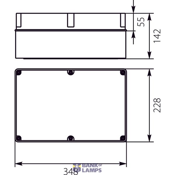 Hermetic box with glands + PMT5 plate image 1