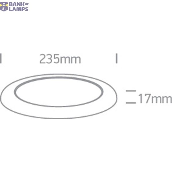 16W WW IP20 100-240V SURFACE/RECESSED image 2