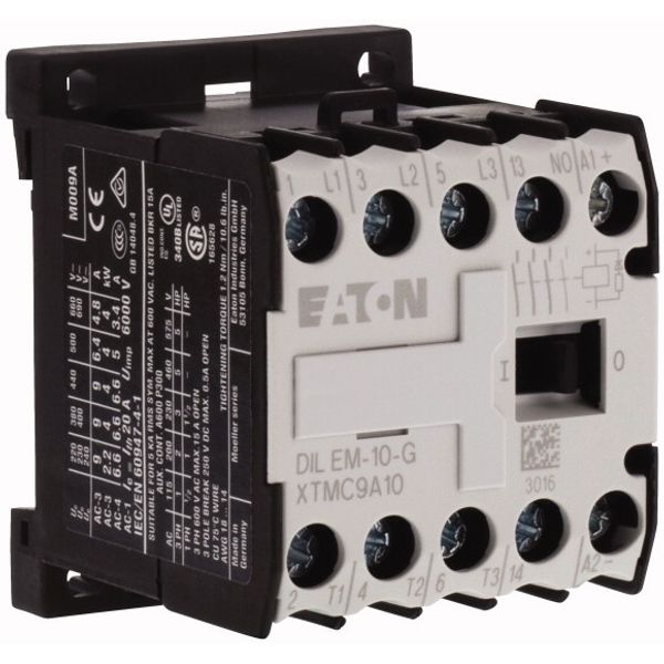 Contactor, 400 V 50 Hz, 440 V 60 Hz, 3 pole, 380 V 400 V, 4 kW, Contac image 5
