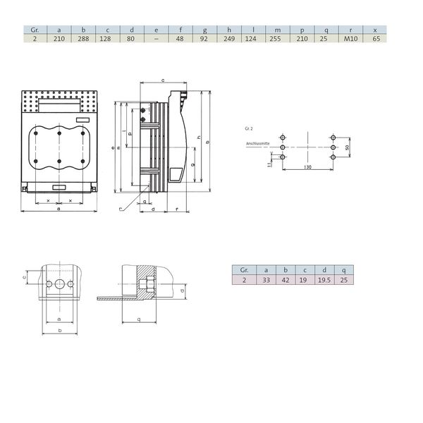 HRC fuse switch-disconnector 400A screws M10 image 3
