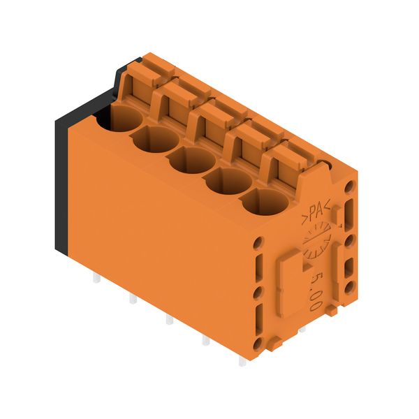 Printed circuit board terminals, 5.00 mm, Number of poles: 5, 180°, Solder pin length (l): 3.5 mm, tinned, black, PUSH IN with actuator, Clamping range, max. : 2.5 mm², Box image 2