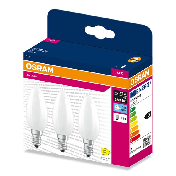 VALCLB25 1,8W/840 230VGLFR E14 FS3 OSRAM image 2