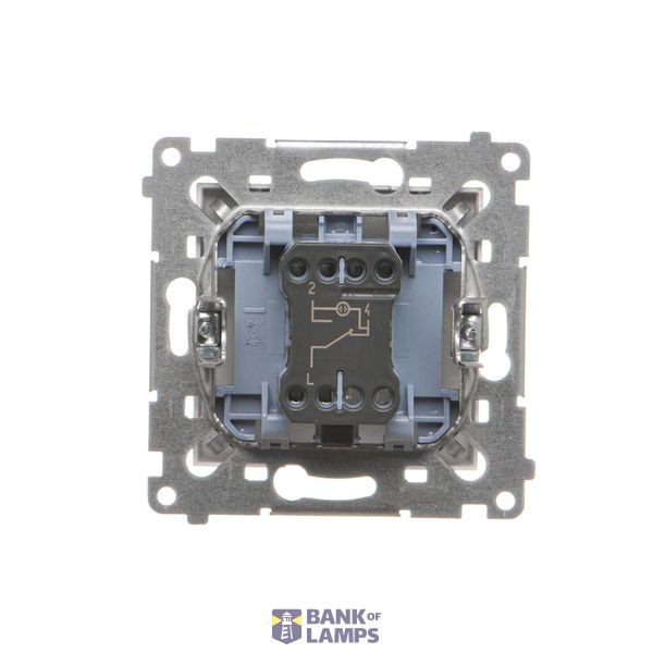 Quadruple push button, (module), 10AX, 10A, quick connection, Bronze matt, metalic image 1