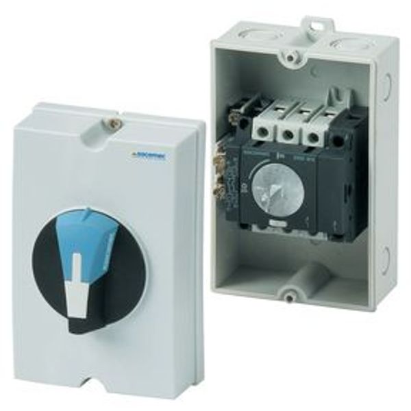 Enclosed load break switch 25A IP65 equipped with a 3P SIRCO M, neutra image 2