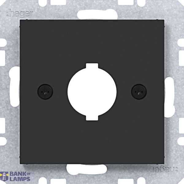 Central plate Ø18.8 mm, A.x/C.x/S.1/B.x/Q.x/K.x matte black image 1