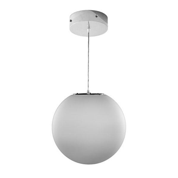 MODUS BAL OP, opal glass ball 400mm, rope susp.,LED 830, DALI corridor, white image 1