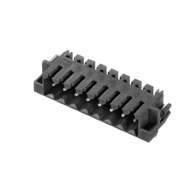 PCB plug-in connector, male header, Clip-on flange, THT/THR solder connection, 3.50 mm, Number of poles: 2, 90°, Solder pin length (l): 1.5 mm, tinned, black, Box image 3