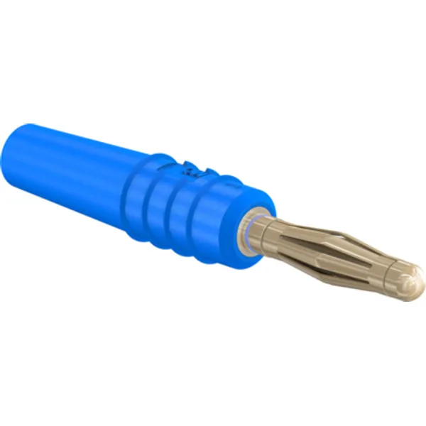 2 mm plug, solder connection, 0.5 mm², blue, 22.2618-23 image 1