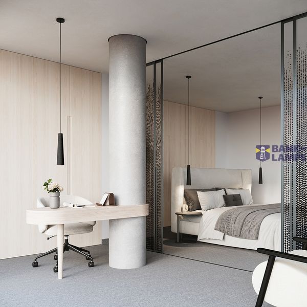 Pendant lamp ELECTRA black concrete image 7