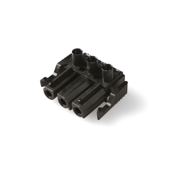 Coupler 3-p socket, blk image 1