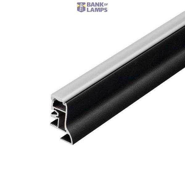GLENOS skirting board 100, 1m, matt black image 2