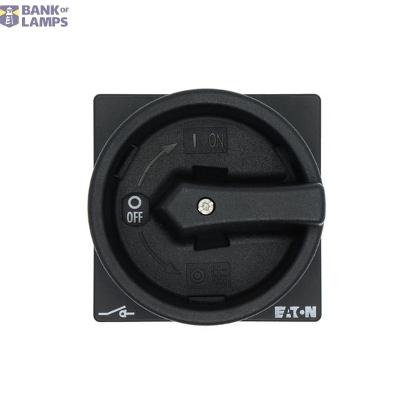 P3 Main switch, 80 A,Flush mounting, 4 pole, Form EA/SVB, Black, Door  image 2