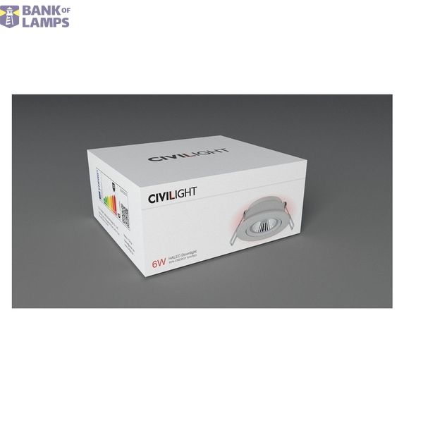 Downlight slim 200-240V  6W 2700K 400Lm 36Deg Ra90 Dim white image 3