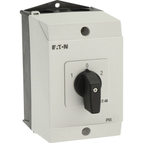 T3-3-8401/I2 Reversing switches, T3, 32 A, surface mounting, 3 contact unit(s), Contacts: 5, 60 °, maintained, With 0 (Off) position, 1-0-2, Design number 8401 image 21