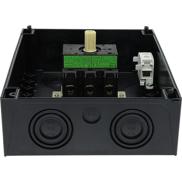 P3-100/I5 On-Off switch, P3, 100 A, surface mounting, 3 pole, with black thumb grip and front plate image 39