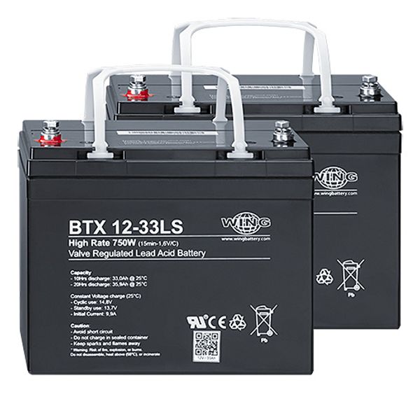 nBox ACCU SET PB 2 pcs 12V/33Ah - nBox ACCU Set lead acid 2x12V/33Ah image 1