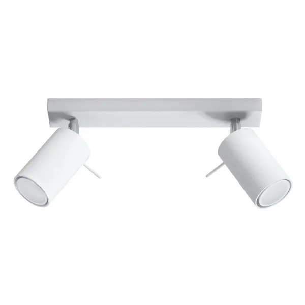 CEILING LAMP RING 2 WHITE GU10 2X40W IP20 image 1