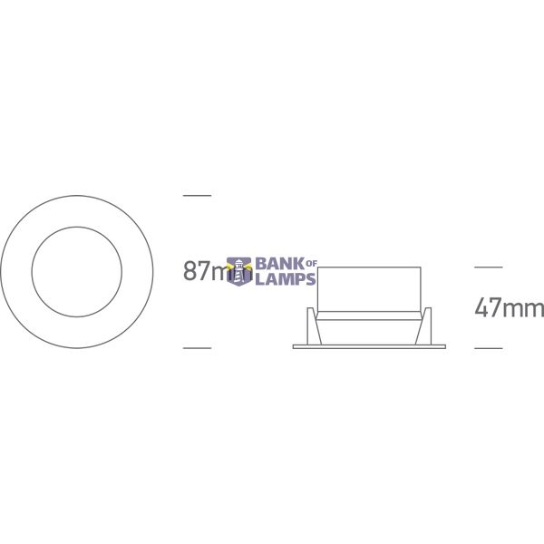 WHITE 6W CCTV IP65 230V DIMMABLE image 2