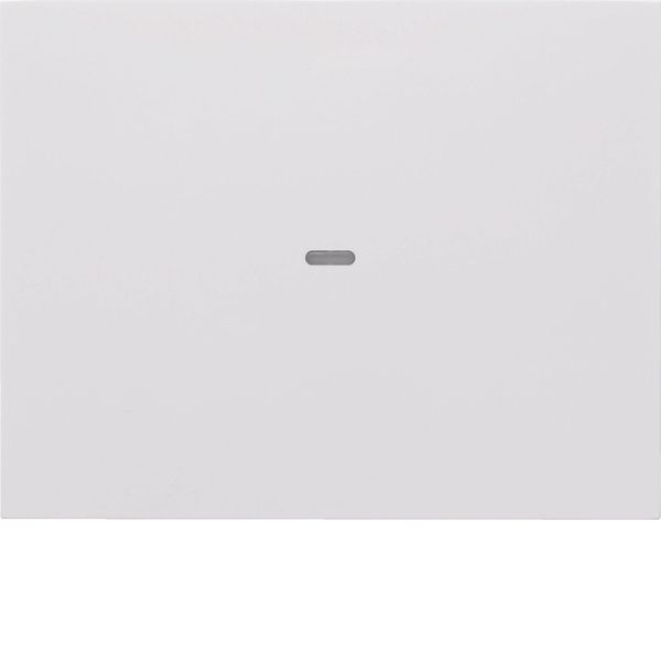 Cover for 1gang for push-button module, clearlens, K.1, p. white gloss image 2