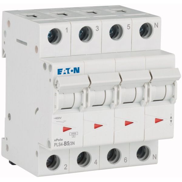 Miniature circuit breaker (MCB), 50 A, 3p, characteristic: B image 2