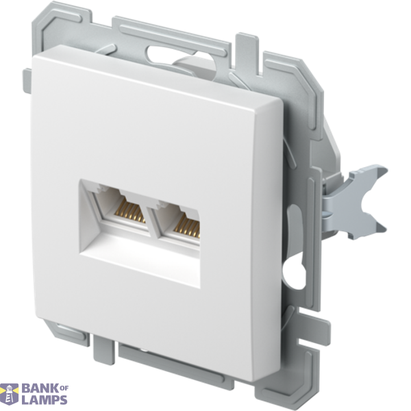 SOCKET CAT5e KS DOUBLE 2x RJ45 8/8 PW XO 4417059 image 3