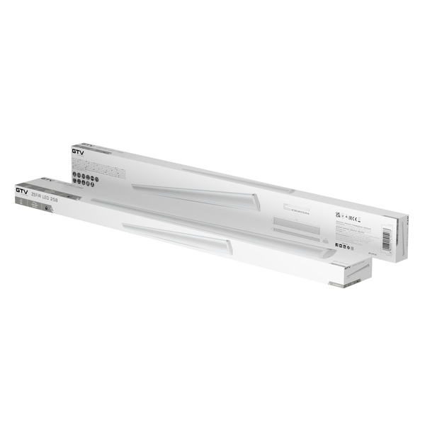 Luminaire Zefir 258, for T8 LED single-sided power supply, G13, AC220-240V, IP40, ABS/PC, (opal diffuser) image 2