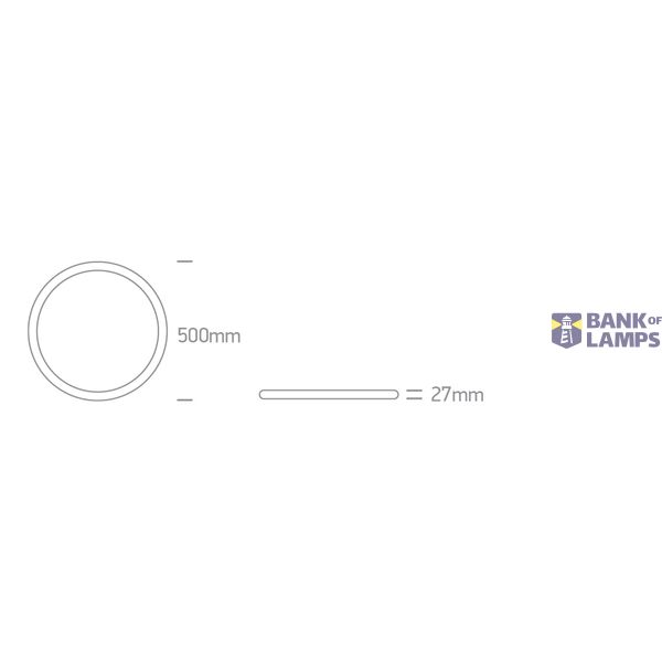 WHITE PLAFO 40W CCTV UGR19 230V image 2