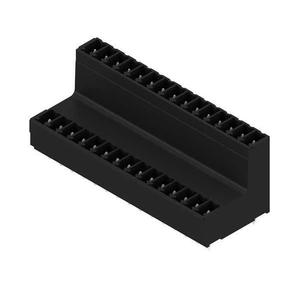 PCB plug-in connector, male header, closed side, THT/THR solder connection, 3.81 mm, Number of poles: 30, 180°, Solder pin length (l): 3.2 mm, tinned, black, Box image 2