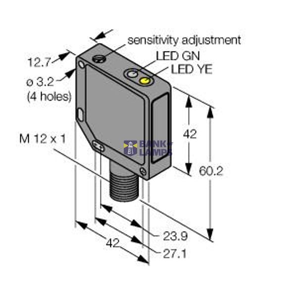 Photoelectric Sensor Diffuse Mode Sensor   QM42VP6DQP image 1