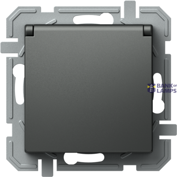 SOCKET SCHUKO+COVER 2P+E 16A 250V~ BV AA XO 4417068 image 1