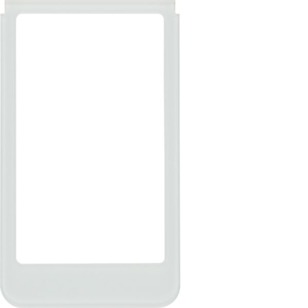 Design frame for KNX Touch Control 3.5", large opening, round edges, glass, white image 1