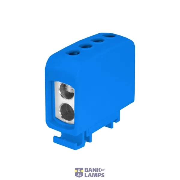 AL/CU universal rail-mounted terminal block ZGG2x35/2x35n blue image 2